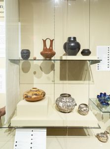Image of Object Study Gallery, 2018 [Native American pottery additions]
